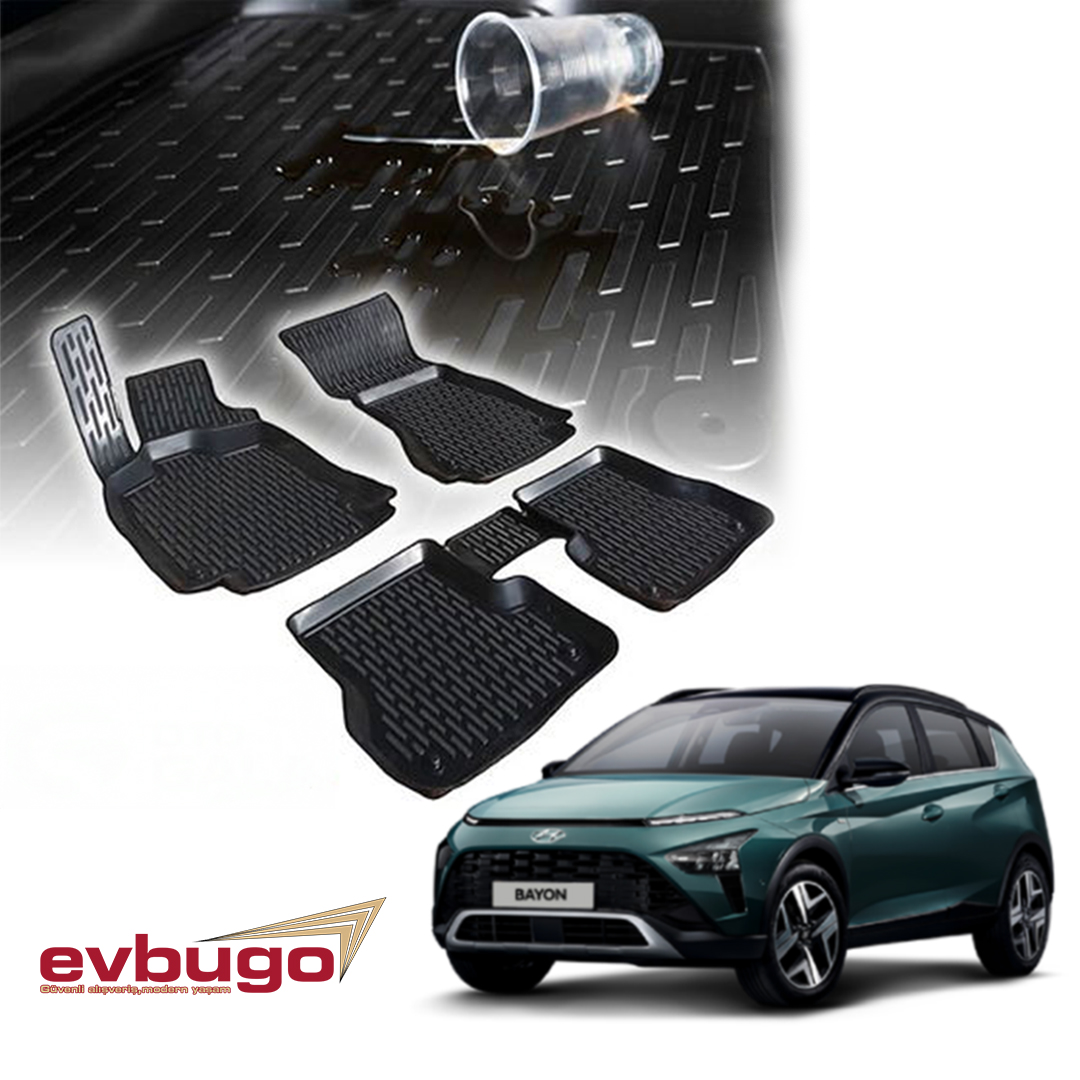 3D PASPAS SİYAH HYUNDAI BAYON 2021+